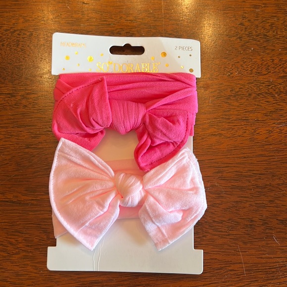 So’Dorable Accessories Sodorable Baby Girl Headwraps 2 Pkdark Pink